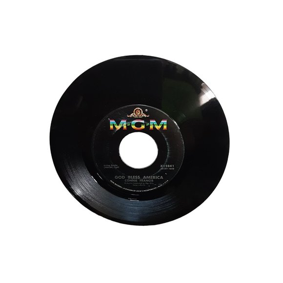 Connie Francis Among My Souvenirs and God Bless America 45 Record 1959 - Picture 2 of 2